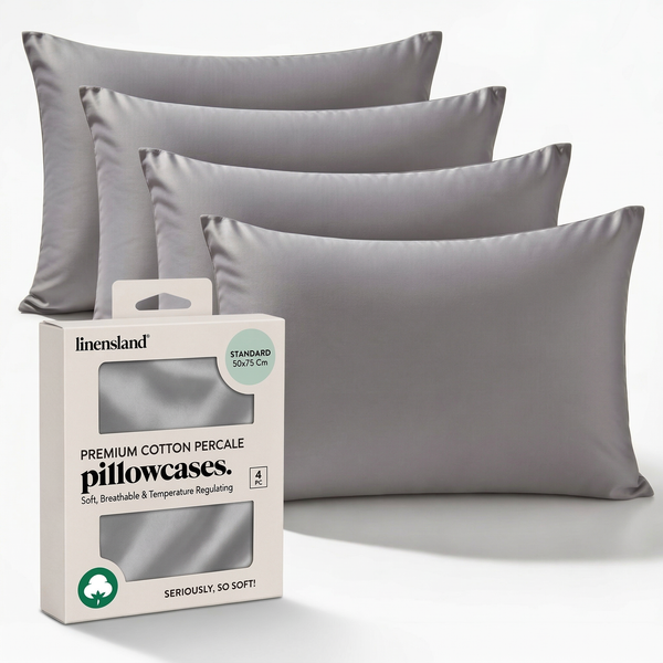 Pack-4 Egyptian Cotton Pillowcases