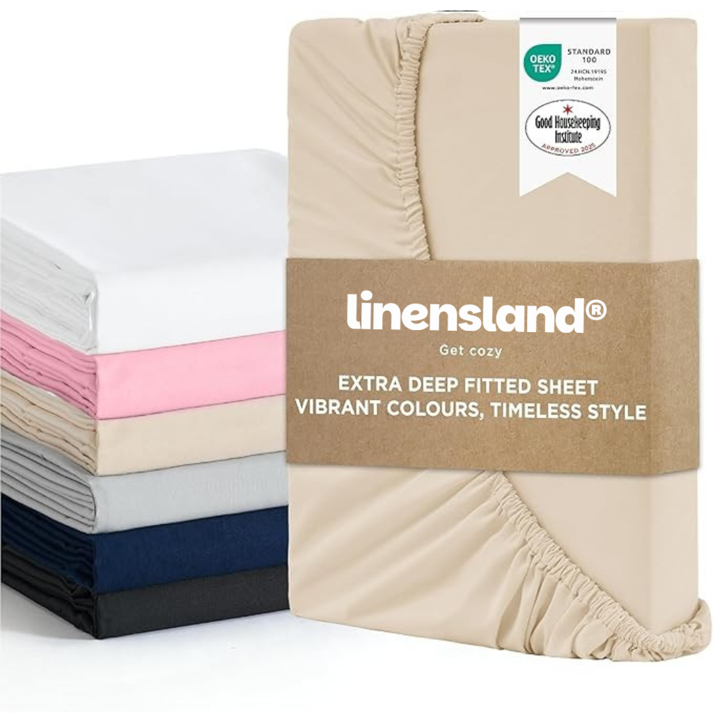 100% Egyptian Cotton Deep Fitted Sheet